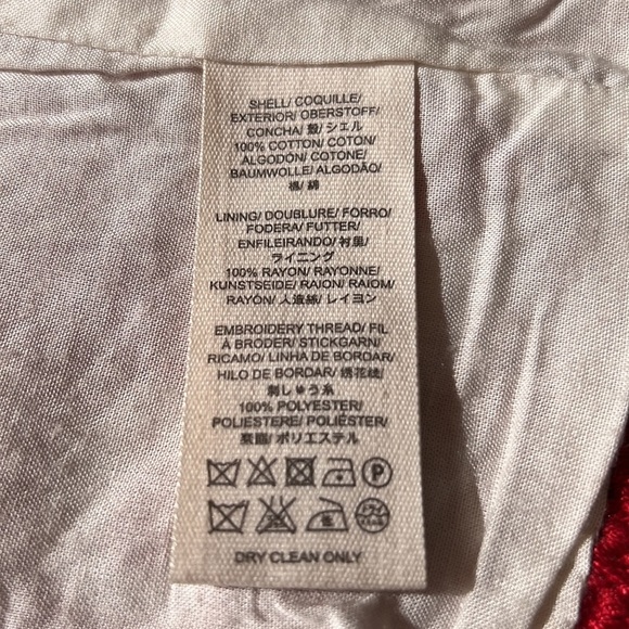 Free People Devil’s Alley Red and White embroidered moto jacket - Picture 9 of 13